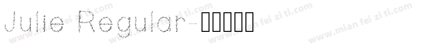 Julie Regular字体转换